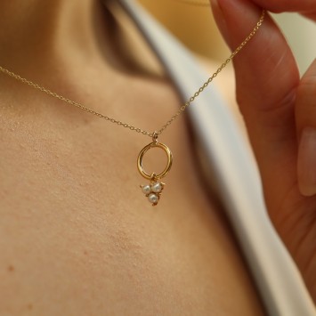 Vine Loop Altın Kolye